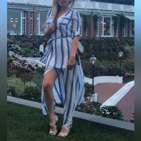 Mykonos greece 🇬🇷 blue stripe dress - Picture 3 of 4